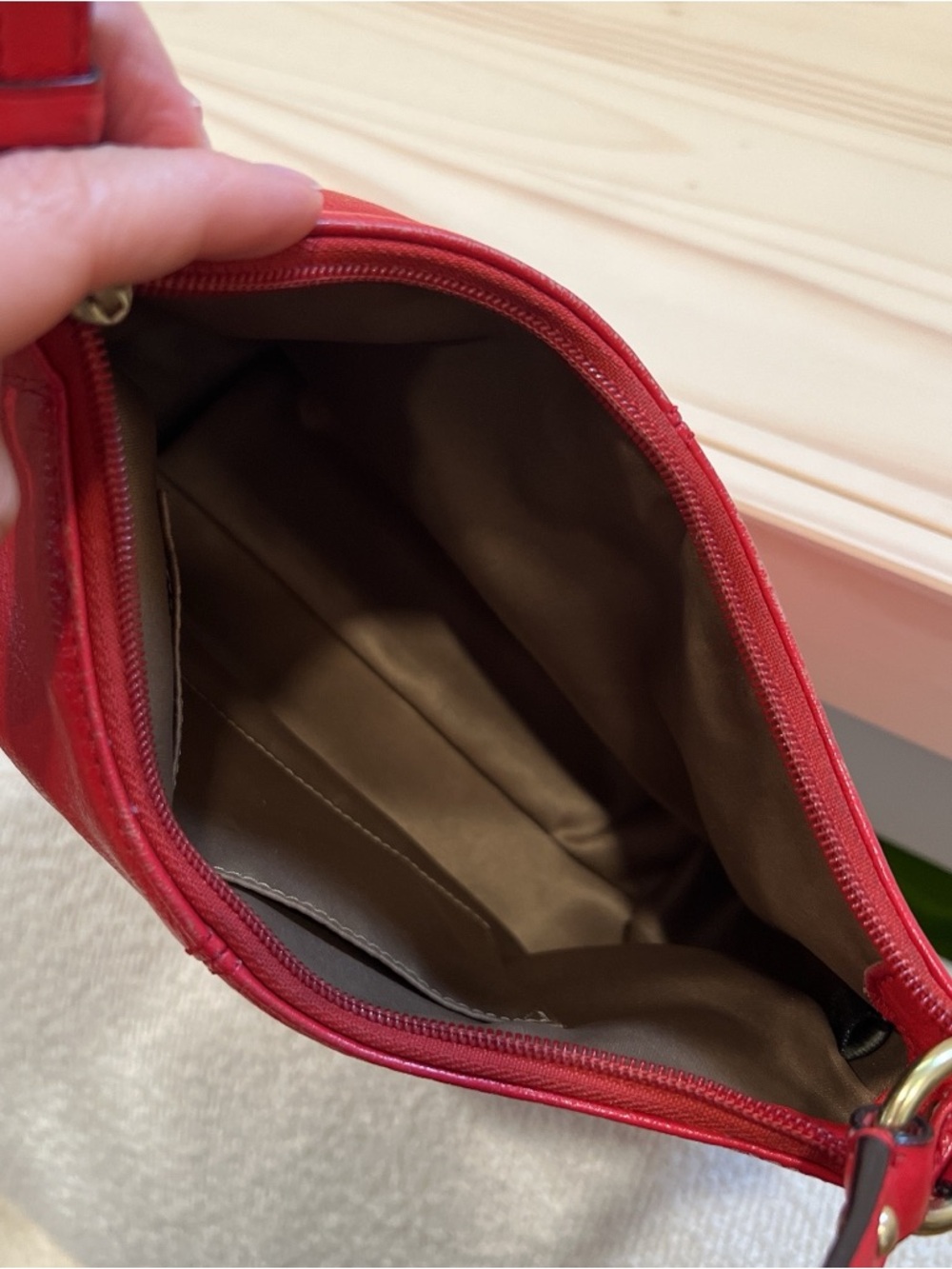 Coach bright red vintage purse - Picture 7 of 8